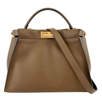 Medium Peekaboo Tobacco Print Interior Brown