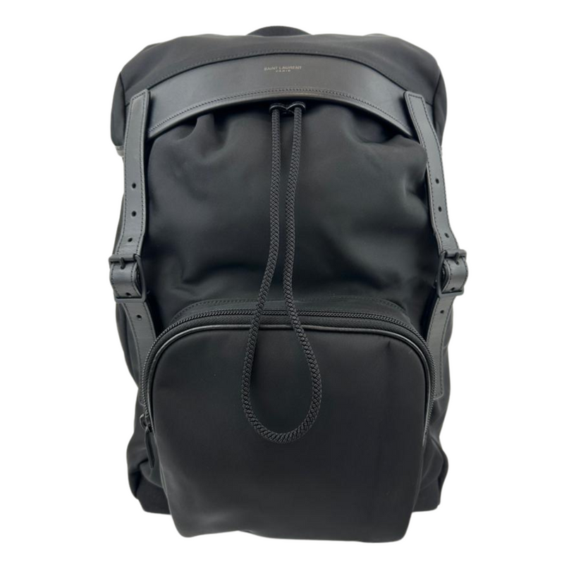 Nylon Leather Black Moon Backpack