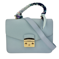 Light Blue S Metropolis Top Handle with Bandeau
