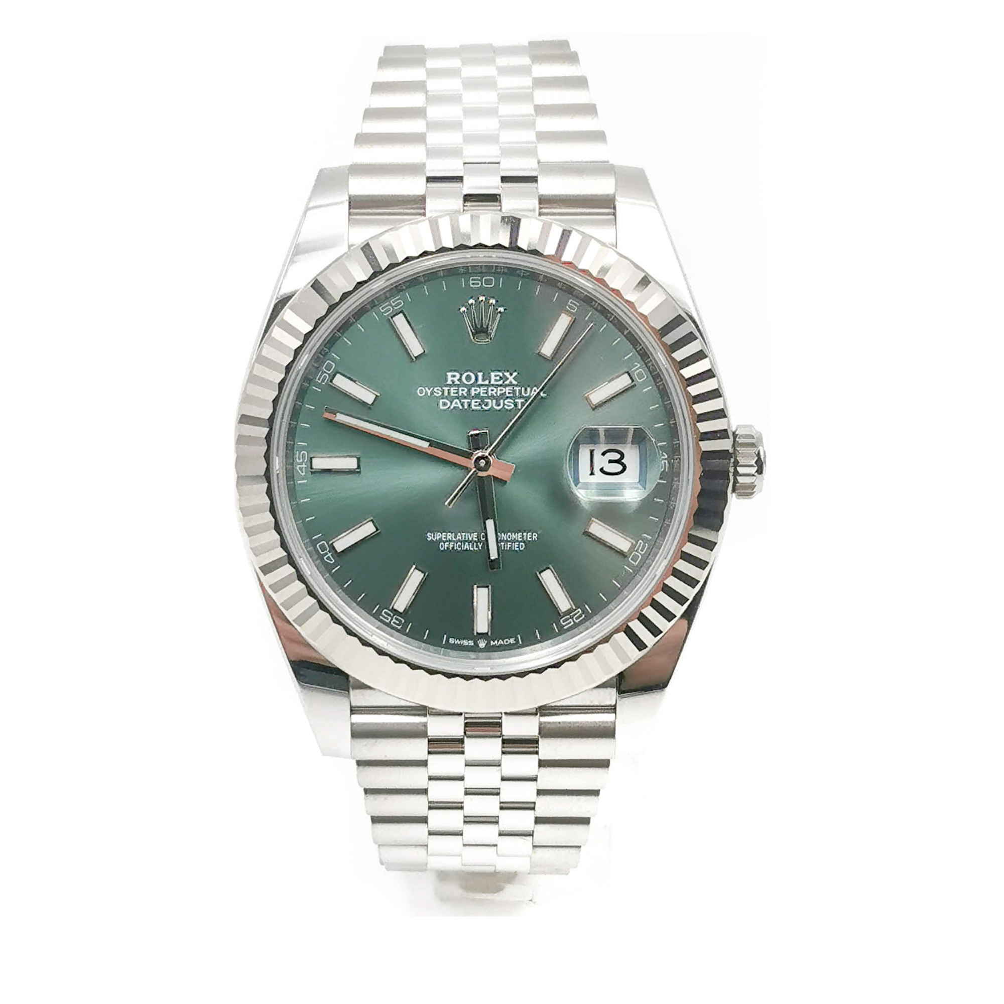 Datejust 41 Mint Green Index Jubilee