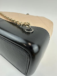 Gabrielle Backpack in Beige Black