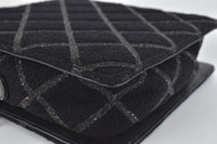Koleksi 2017 Black Tweed Clear Lucite Bag