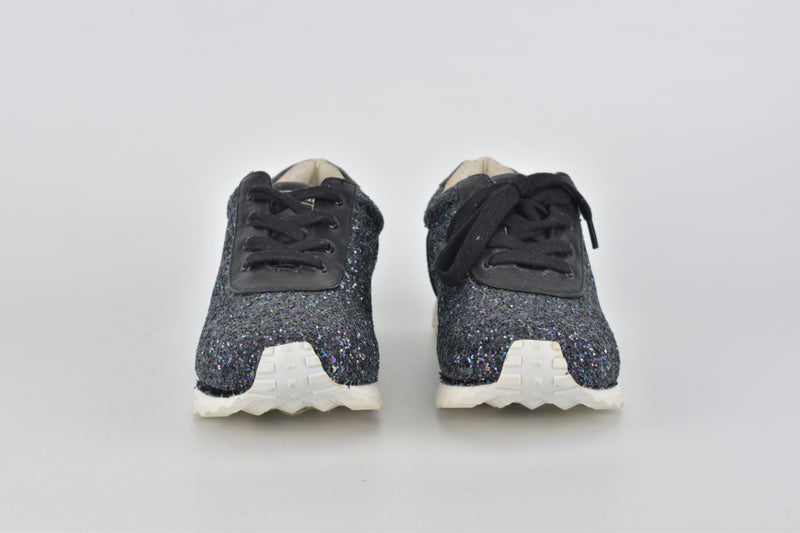 Black/Glitter Sneakers