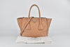 Naturale Glace Calf Leather Twin Pocket Tote in Tan