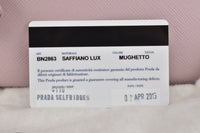 BN2863 Mughetto Saffiano Lux Leather Double Zip Small Tote Bag