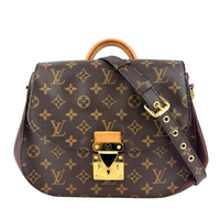 Eden MM Bordeaux Monogram Canvas Bag