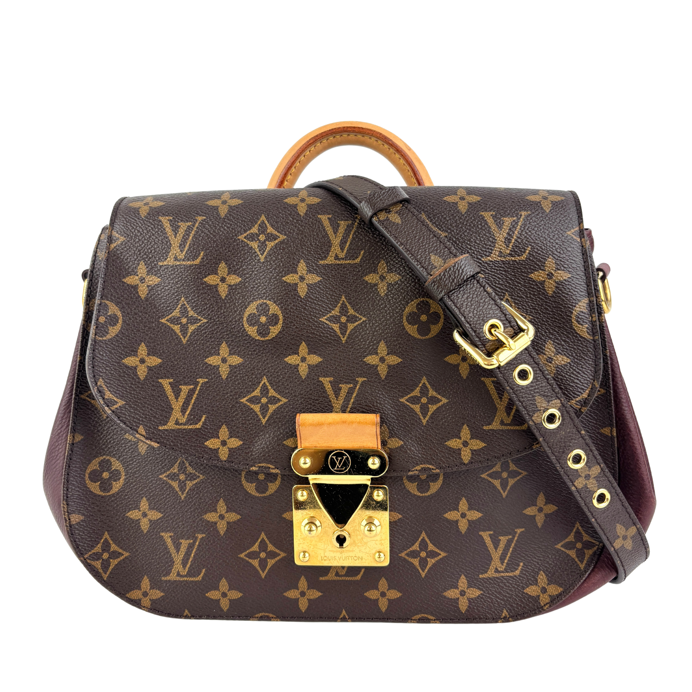 Eden MM Bordeaux Monogram Canvas Bag