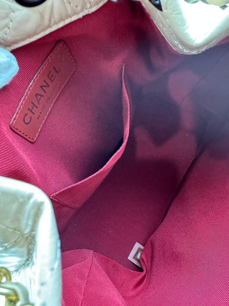 Gabrielle Backpack in Beige Black