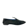 Mule Femme Rex Chevre Velours / Broderies Noir Suede Flats Size 36.5