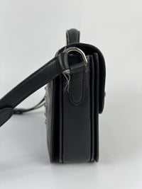 RTG460 2way Mini Boston Soft Calf Borch Handbag Leather Studs in Nero