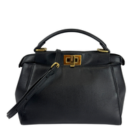8BN244 Black Nappa Leather Mini Peekaboo