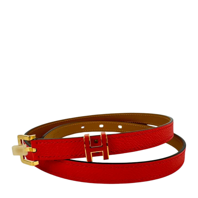 Pop H 15 Belt Rouge De Coeur Epsom Size 75
