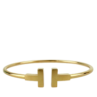 T Narrow Wire Medium Bracelet GHW