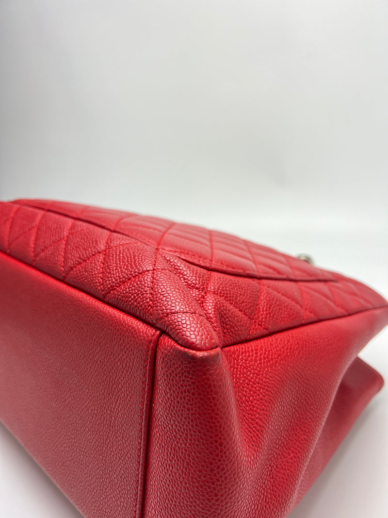 Red Caviar Quilted Grand Shopping Tote GST SHW