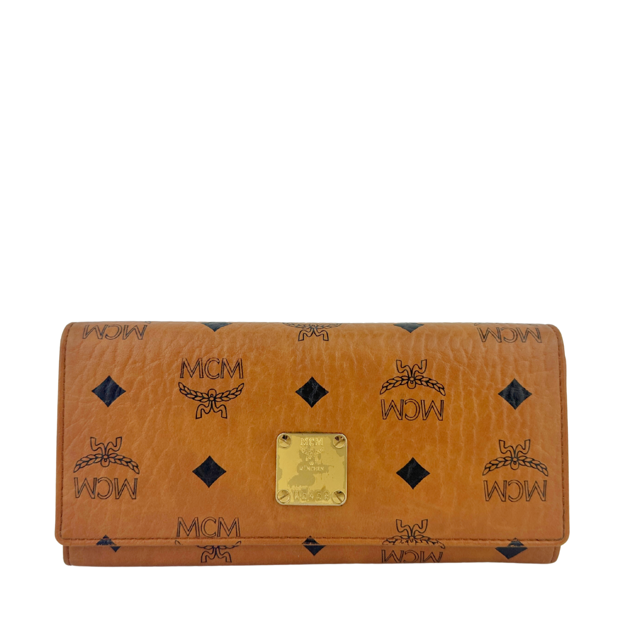 Heritage Line Wallet Synthetic Cognac