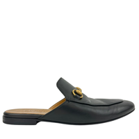 Men’s Princetown Shoes Horsebit in Black Leather 426219 Size 6