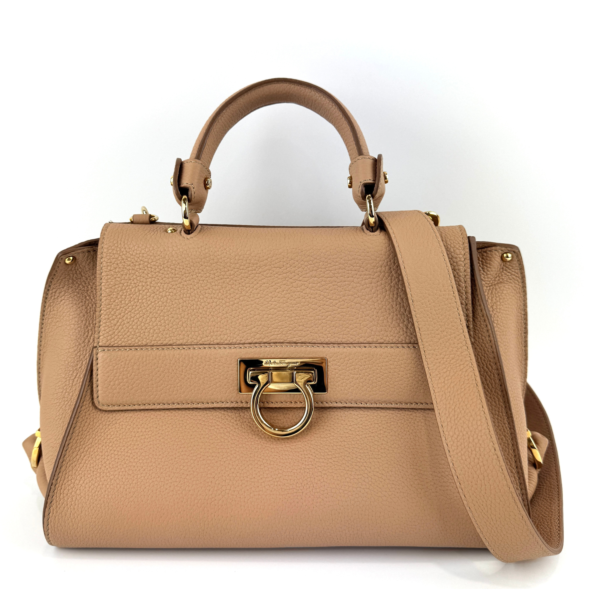 Medium Sofia Tote Sable/Biscotto - Glampot