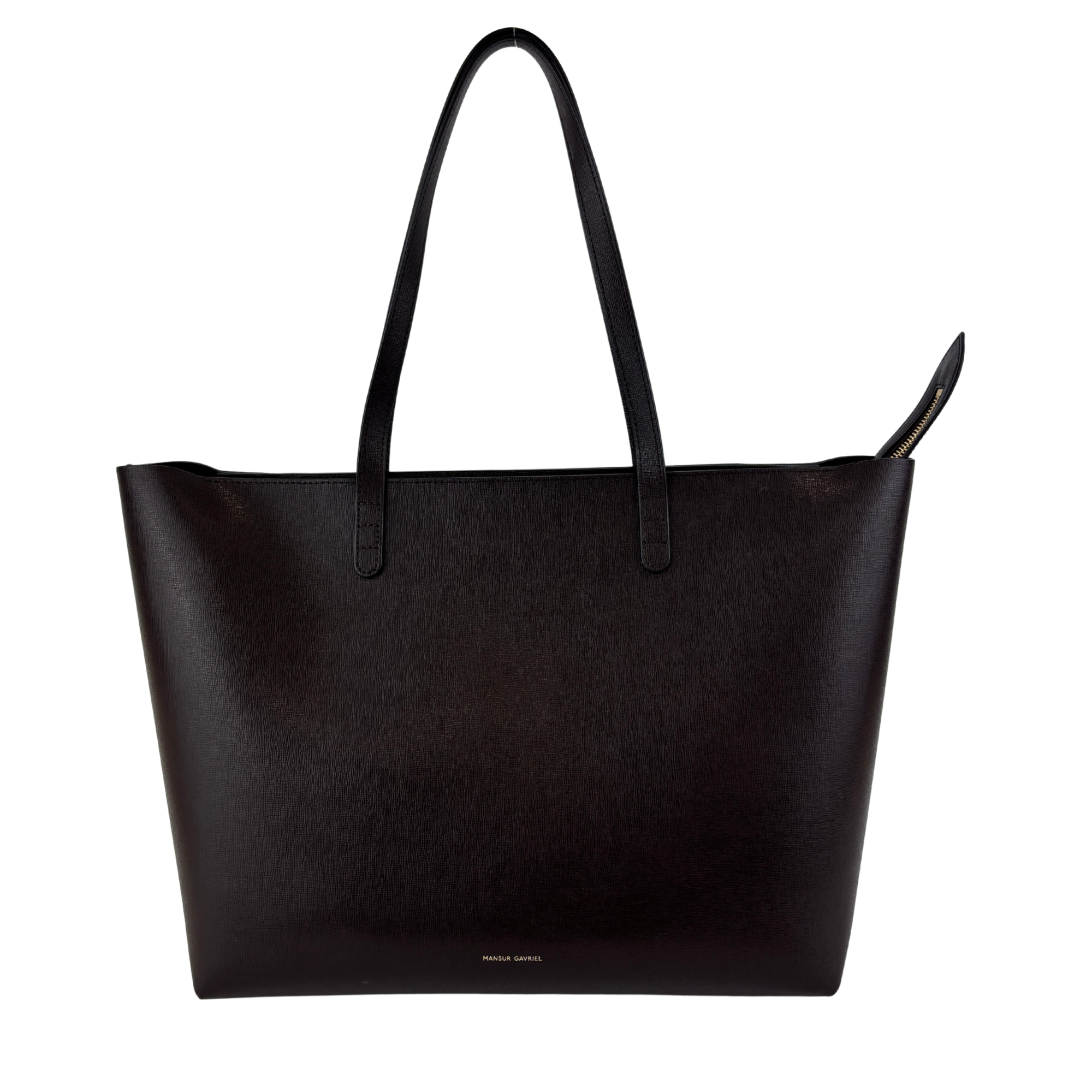 Small Zip Tote Bag in Mocha