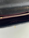 32cm Coco Handle Black Caviar Flap Bag LGHW Microchipped