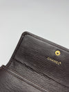 A20185 Vintage Black Compact Wallet GHW
