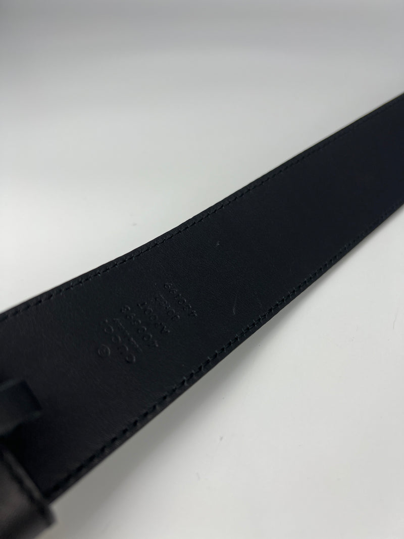 400593 480199 GG Marmont Belt Leather Black