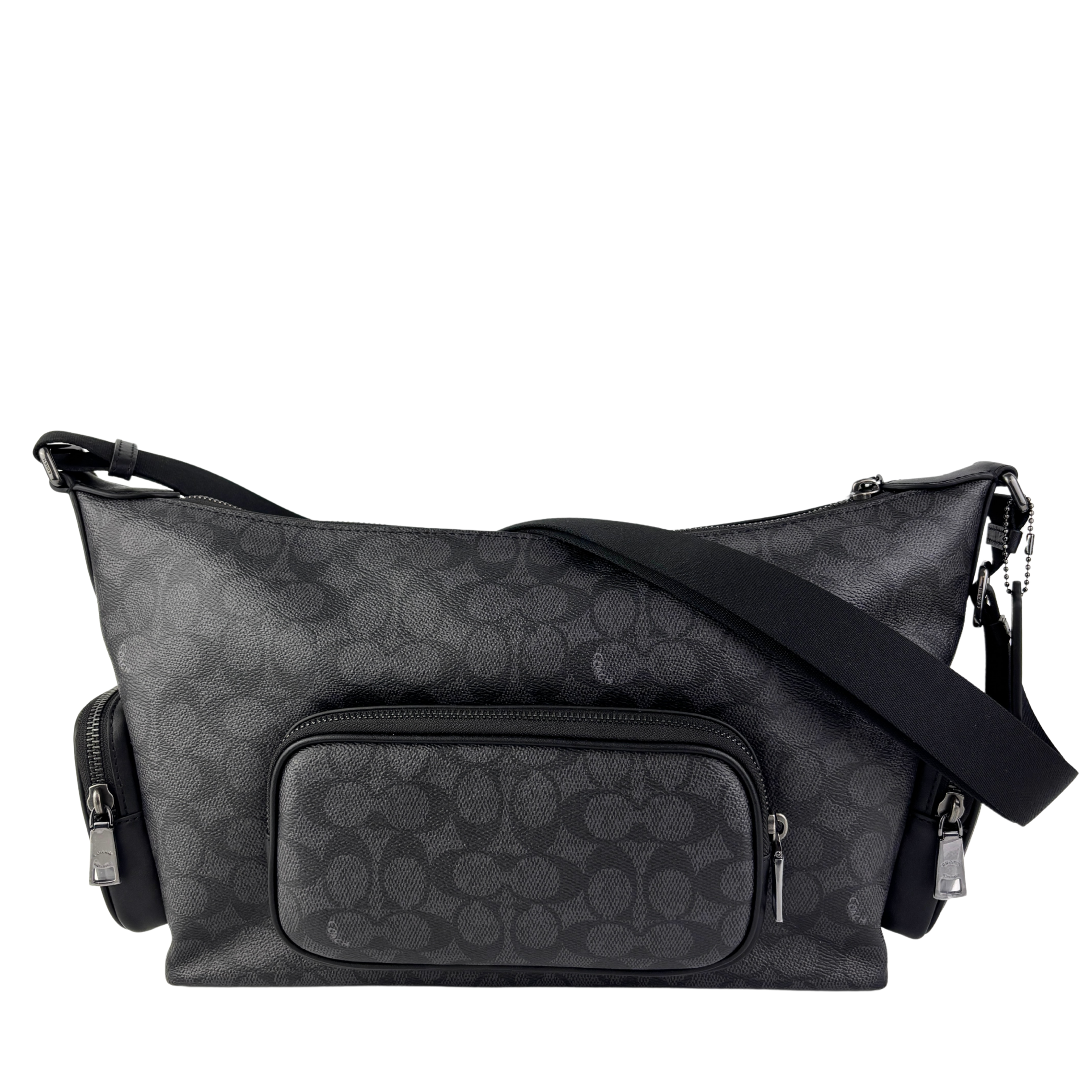 CCG18 Finn Crossbody Bag With Pockets In Signature Canvas Black