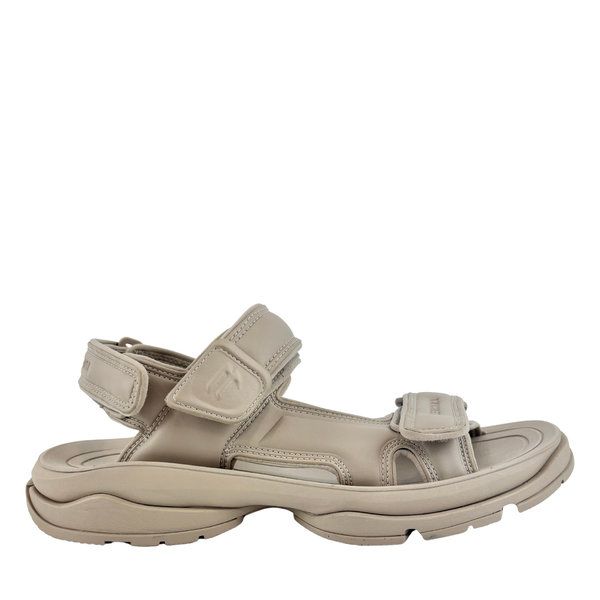 Tourist Sandals in Taupe Faux Leather Size 41