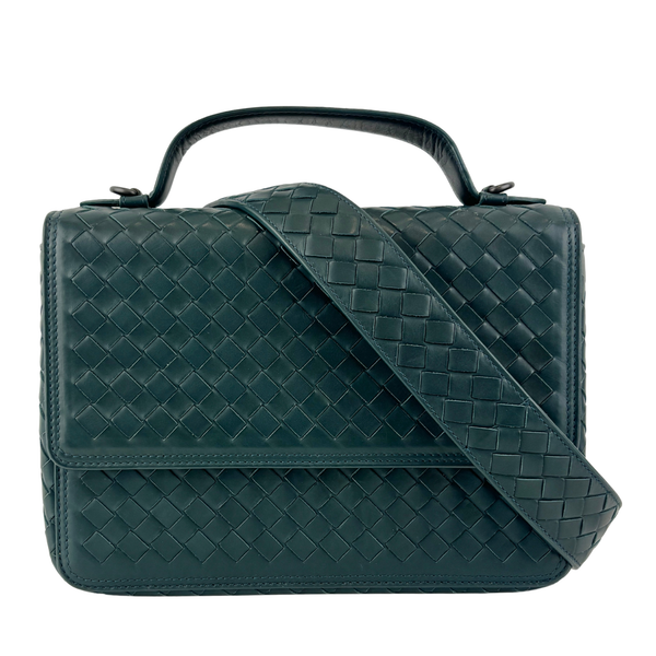 Intrecciato Alumna Top Handle Bag