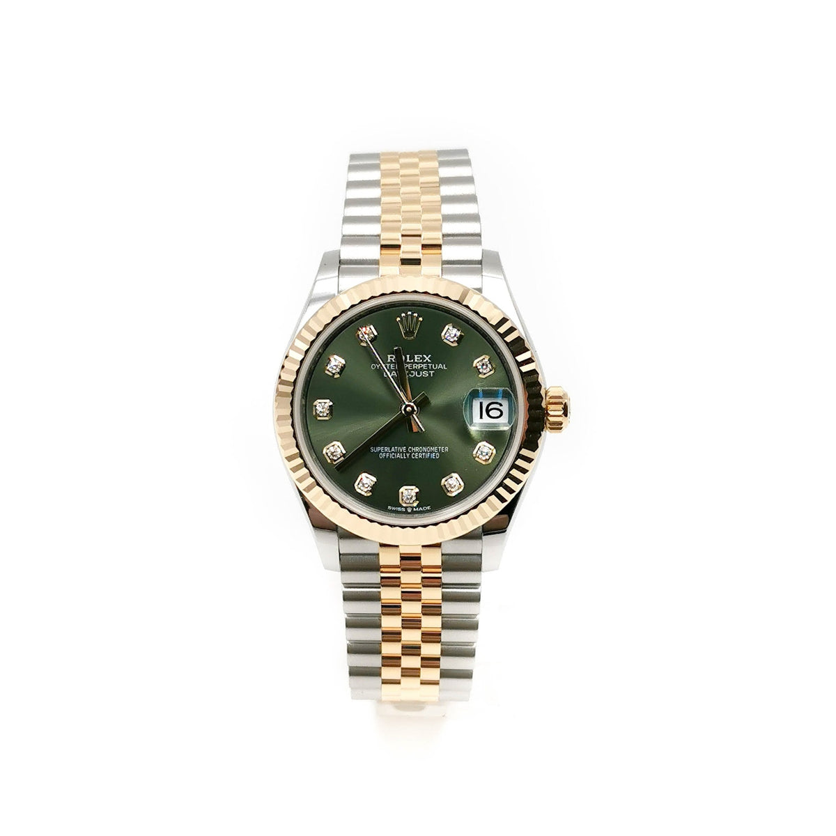 Rolex Datejust 31 Olive Green Diamond