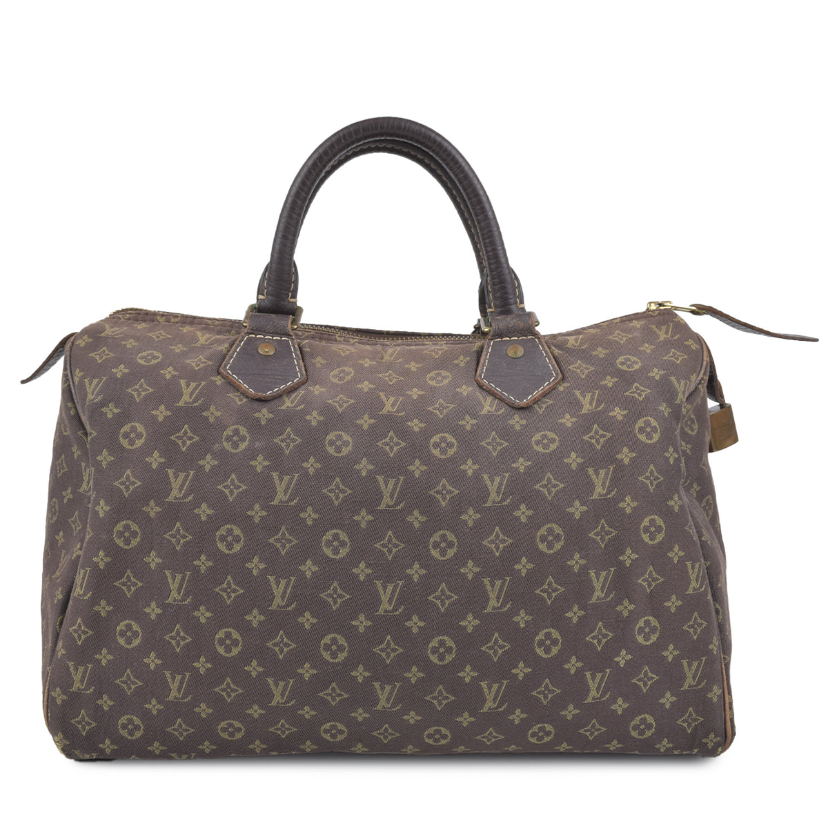 Louis Vuitton Speedy 30 Bag Fusain Monogram Idylle Canvas Brown