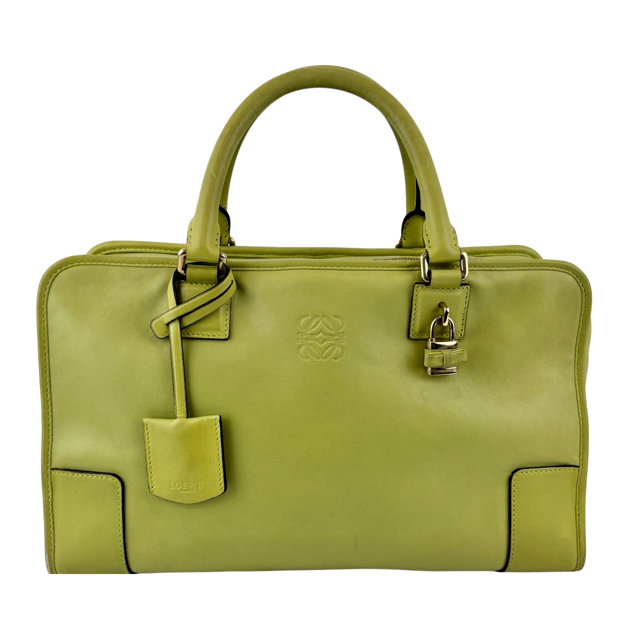 Amazona 36 in Olive Green Lambskin Leather