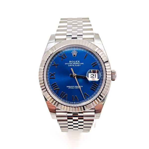 Rolex Datejust 41 Blue Roman Jubilee 126334