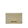 5M1122 Madras Bifold Card Holder Bianco