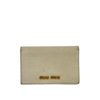 5M1122 Madras Bifold Card Holder Bianco