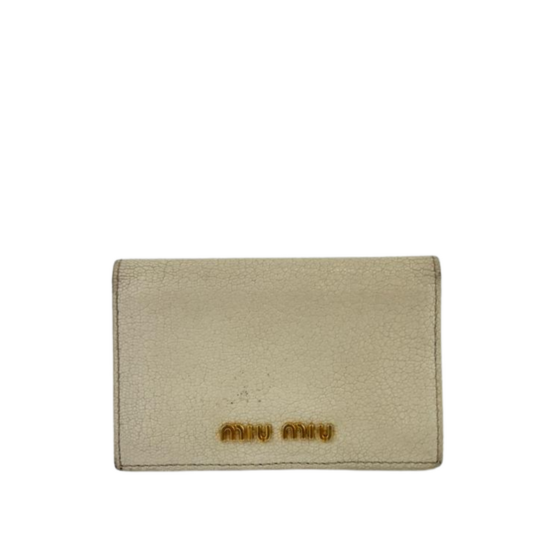 5M1122 Madras Bifold Card Holder Bianco