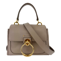 Small Tess Day Bag Motty Grey Grained & Smooth Calfskin MHW