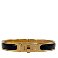 Black Mini Clic Kelly PM Bracelet GHW