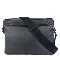 EO-24 0485 Black Textured Leather Briefcase / Laptop Bag