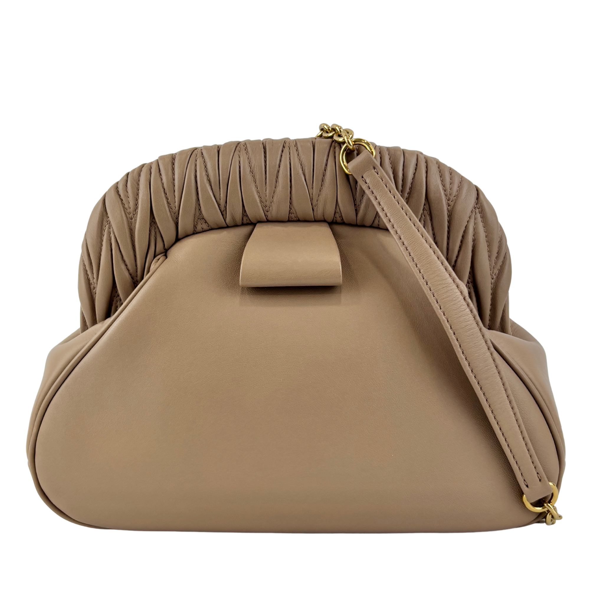 5BF110 Cammeo Matelasse Nappa Leather Bag