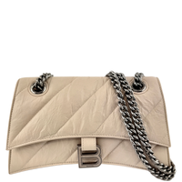 Balenciaga Crush Chain Shoulder Bag Beige