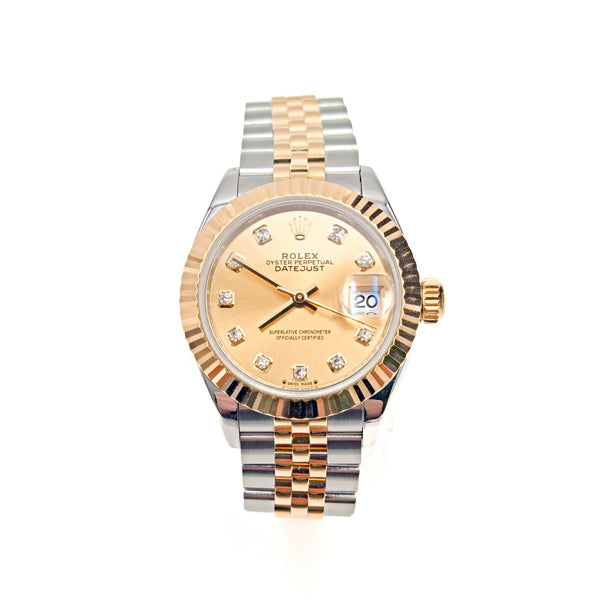Rolex Datejust 28 Champagne Diamond 279173