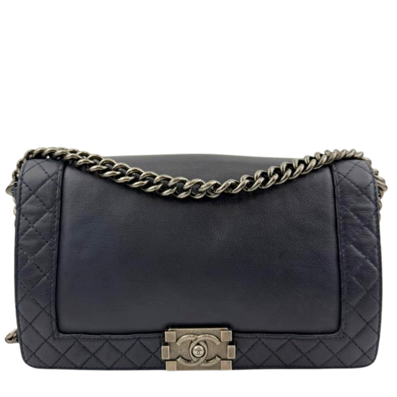 Medium Boy Bag in Reverso Calfskin RHW