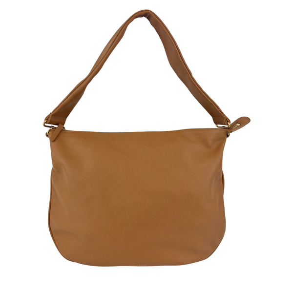 Caramel Swing Leather Shoulder Bag