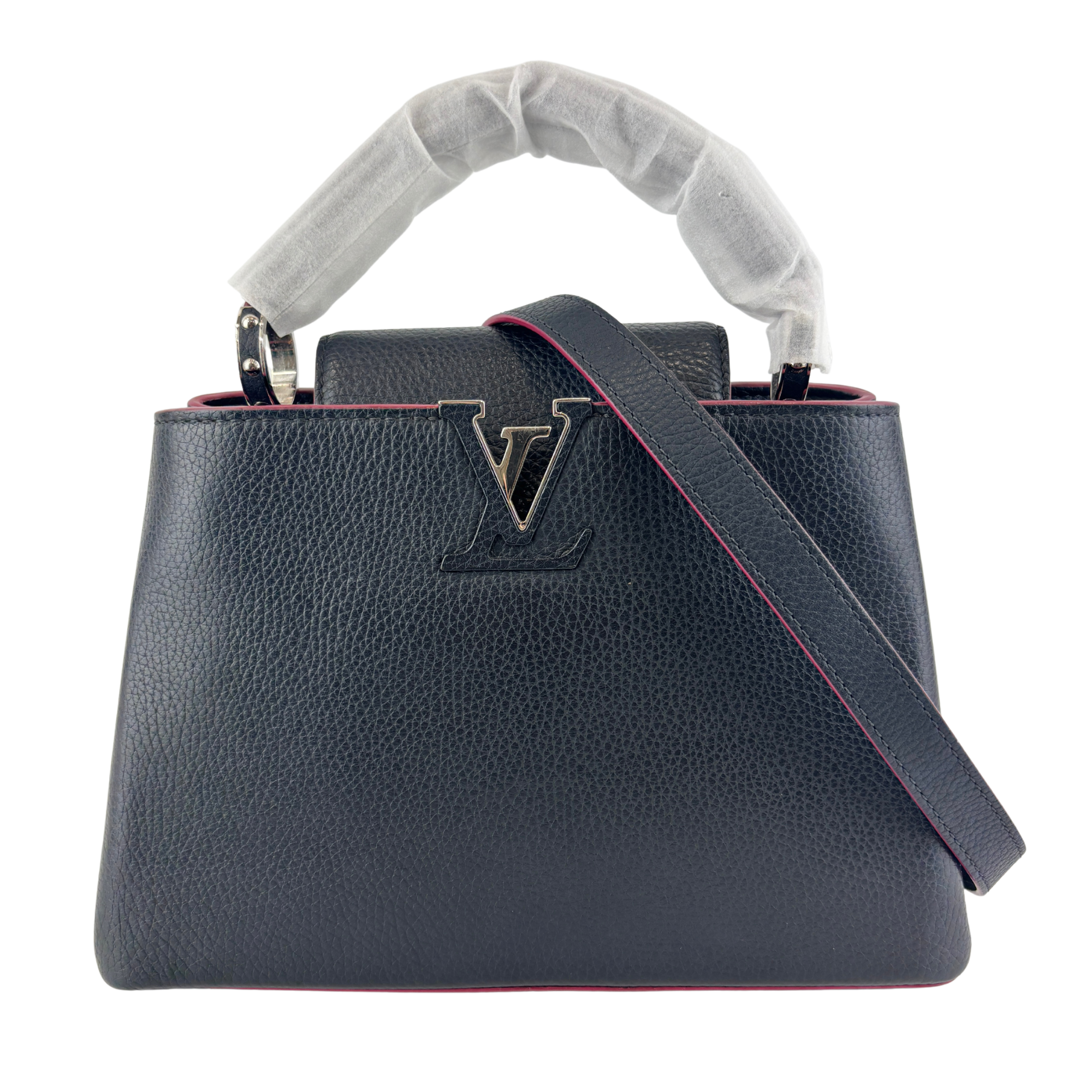 Capucines BB Navy Blue Taurillon Leather