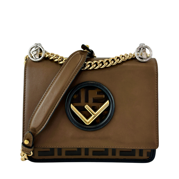 Small Kan I Shoulder Bag in Brown / Black