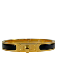 Black Mini Clic Kelly PM Bracelet GHW