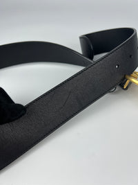 400593 480199 GG Marmont Belt Leather Black