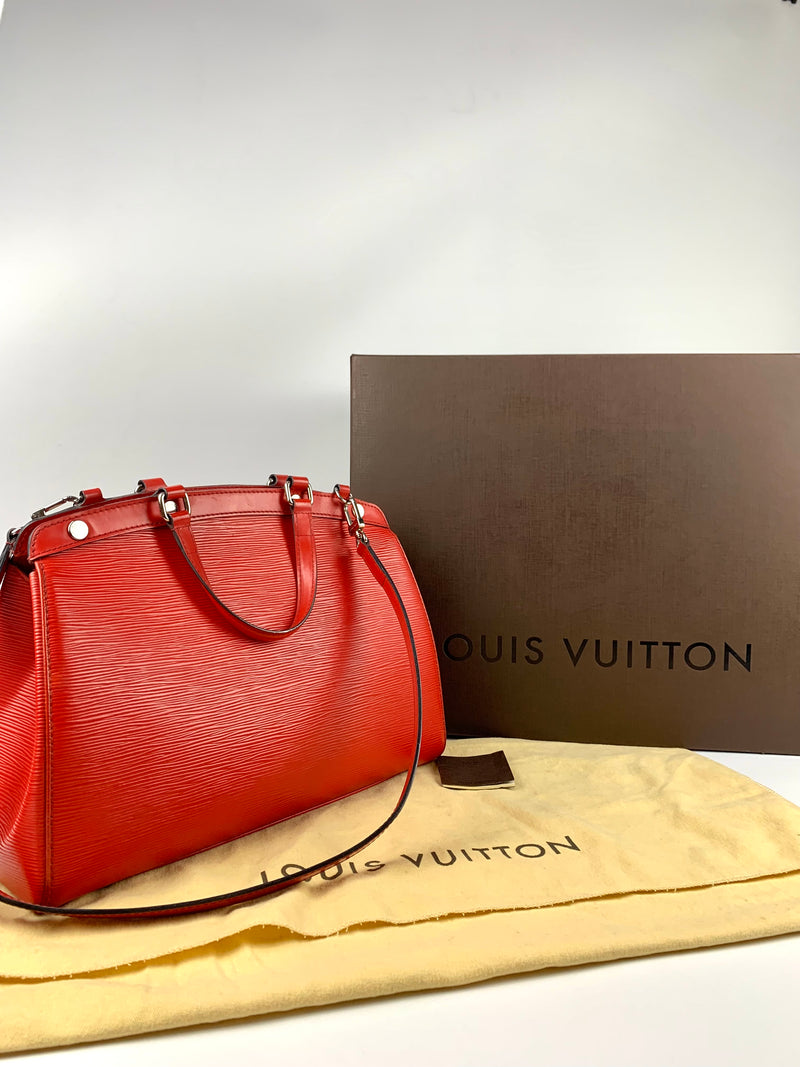 Epi Leather Brea Red MM Bag