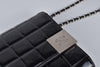 Black Patent Leather Chocolate Bar Single Chain Shoulder Bag