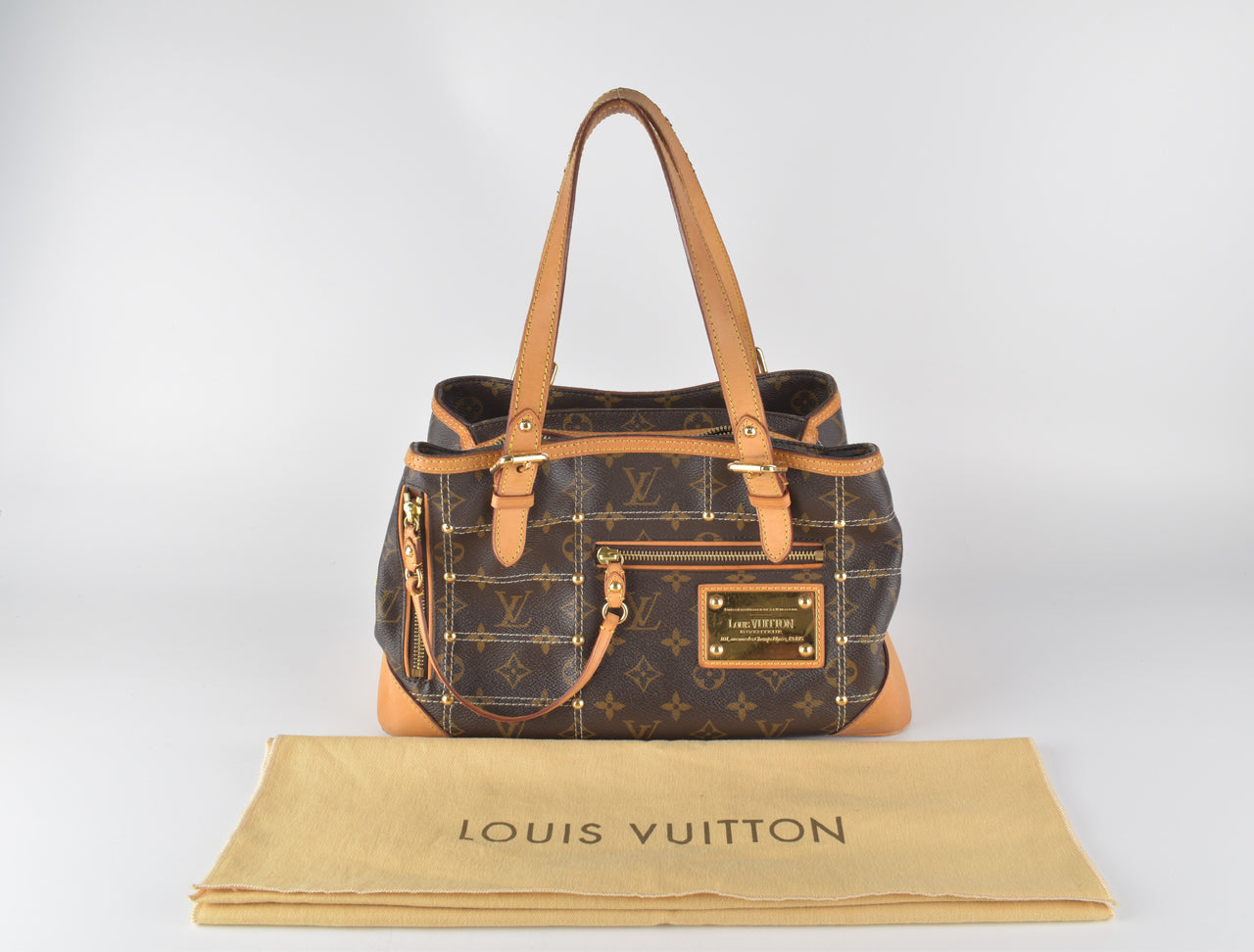 Louis Vuitton Limited Edition Monogram Canvas Riveting Satchel